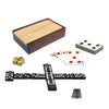 WE Games Custom Engraved 10-in-1 Combination Set - Dominoes, Cribbage, Cards, and Dice