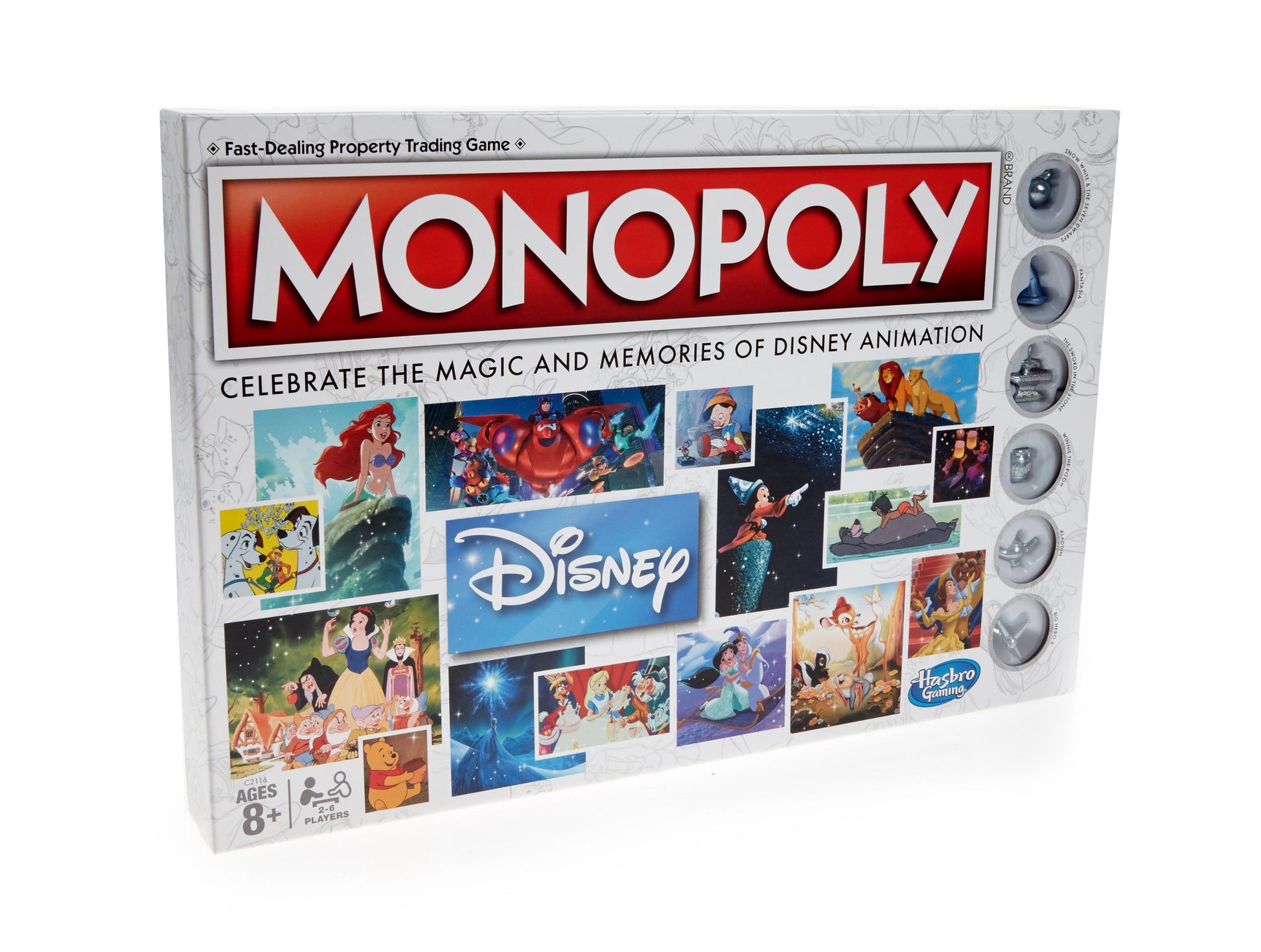Hasbro Gaming Monopoly Disney Animation Edition Game