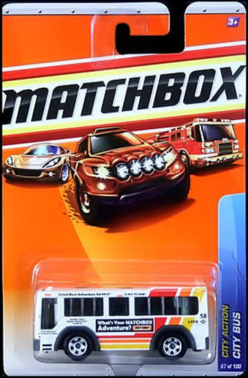 Matchbox 2010 City Action 67 of 100 City Bus (White)
