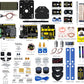 KEYESTUDIO Mini Tank Kit V2 Smart Car for Arduino, IR Infrared and App Remote Control (iOS and Android), Light and Ultrasonic Follow, 8X16 LED Panel