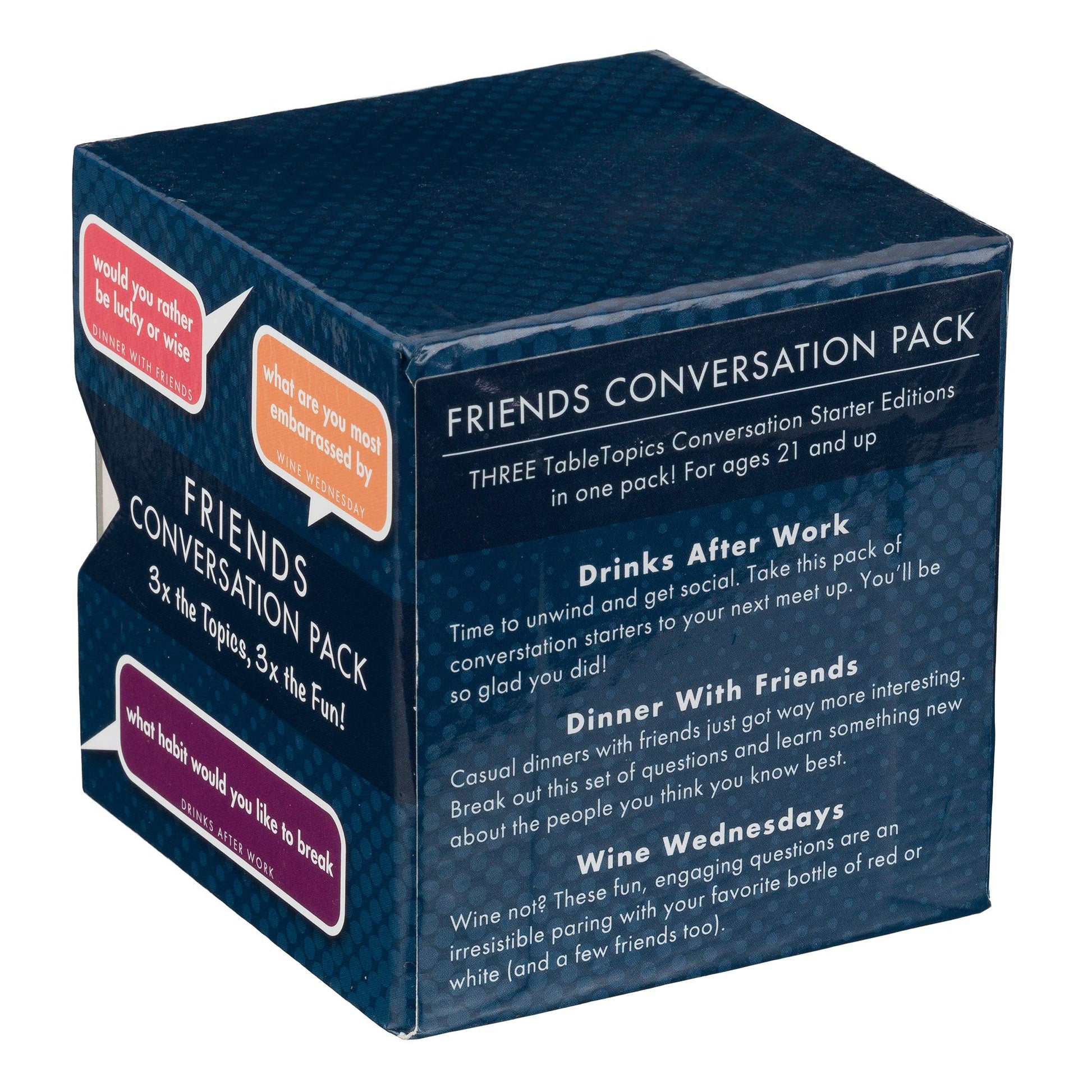 TableTopics Friends Conversation Pack Card Game - 120 Fun Conversation Starter Cards for Adult Parties, Friends’ Game Nights, or Girls’ Nights