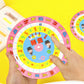 HannaFires 2-Pieces Mandarin Chinese Pinyin Learning Wheel Cards - Pink Rotating Pronunciation Chart, Portable Language Study Tool, Pinyin Guide