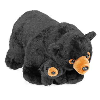 Wild Republic Mom & Baby Black Bear Stuffed Animal - 12"