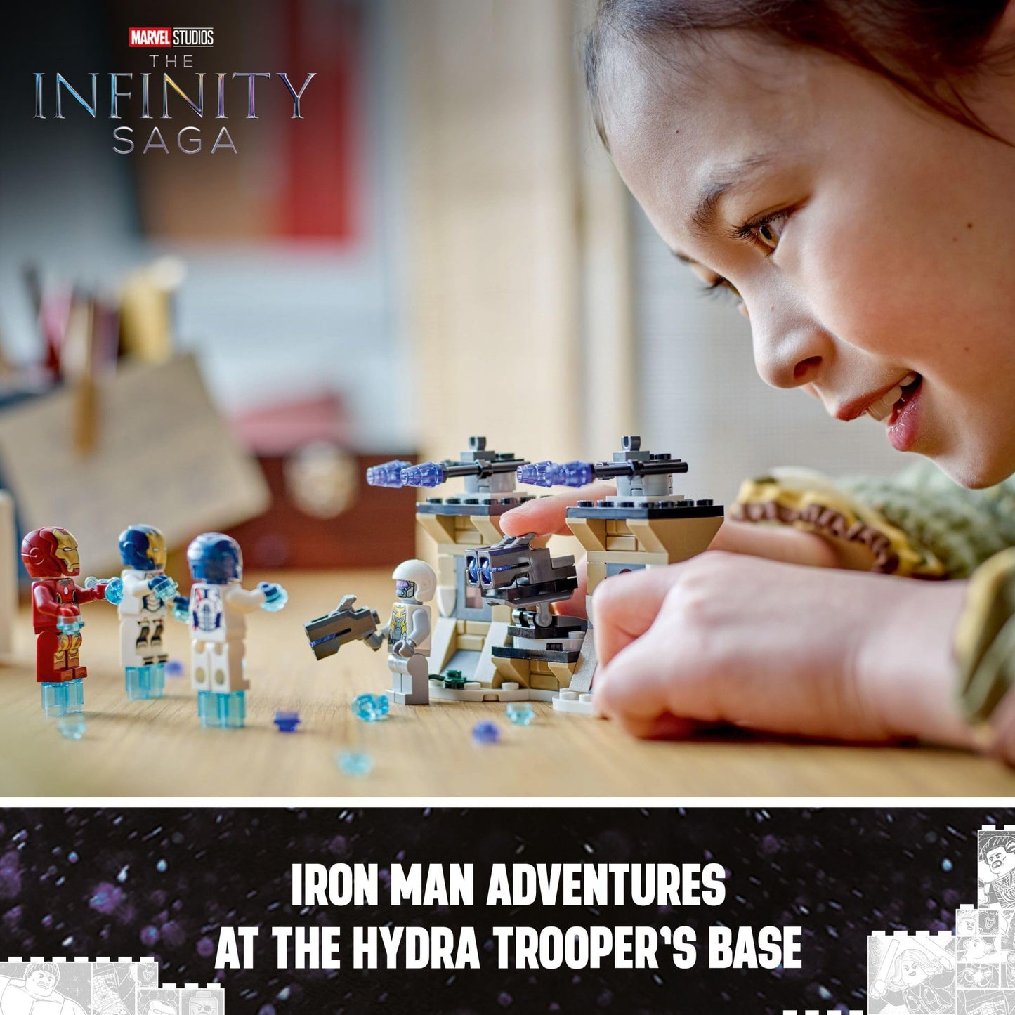 LEGO Marvel Iron Man & Iron Legion vs. Hydra Soldier Building Set, Avengers Toy for Creative Kids & Super Hero Fans, Marvel Gift for Boys & Girls Ages