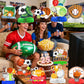 12 Pcs Sports Birthday Party Decorations Honeycomb Centerpices for Sports Themed Party Decorations