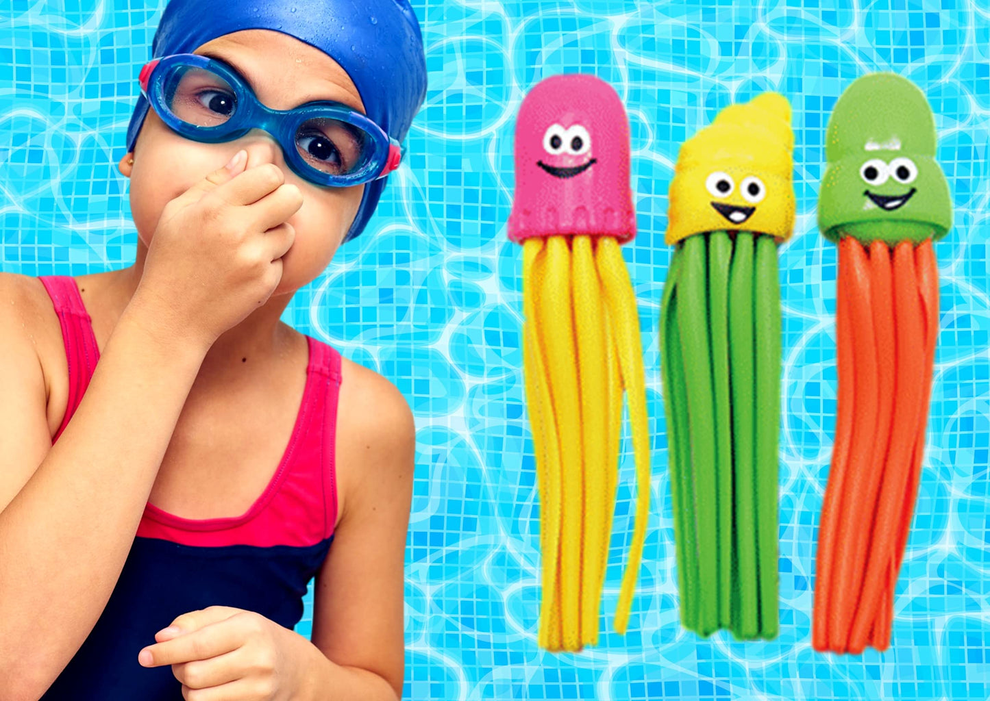 JA-RU Dive Fun Pool Buddies Diving Toy Set 887-1A