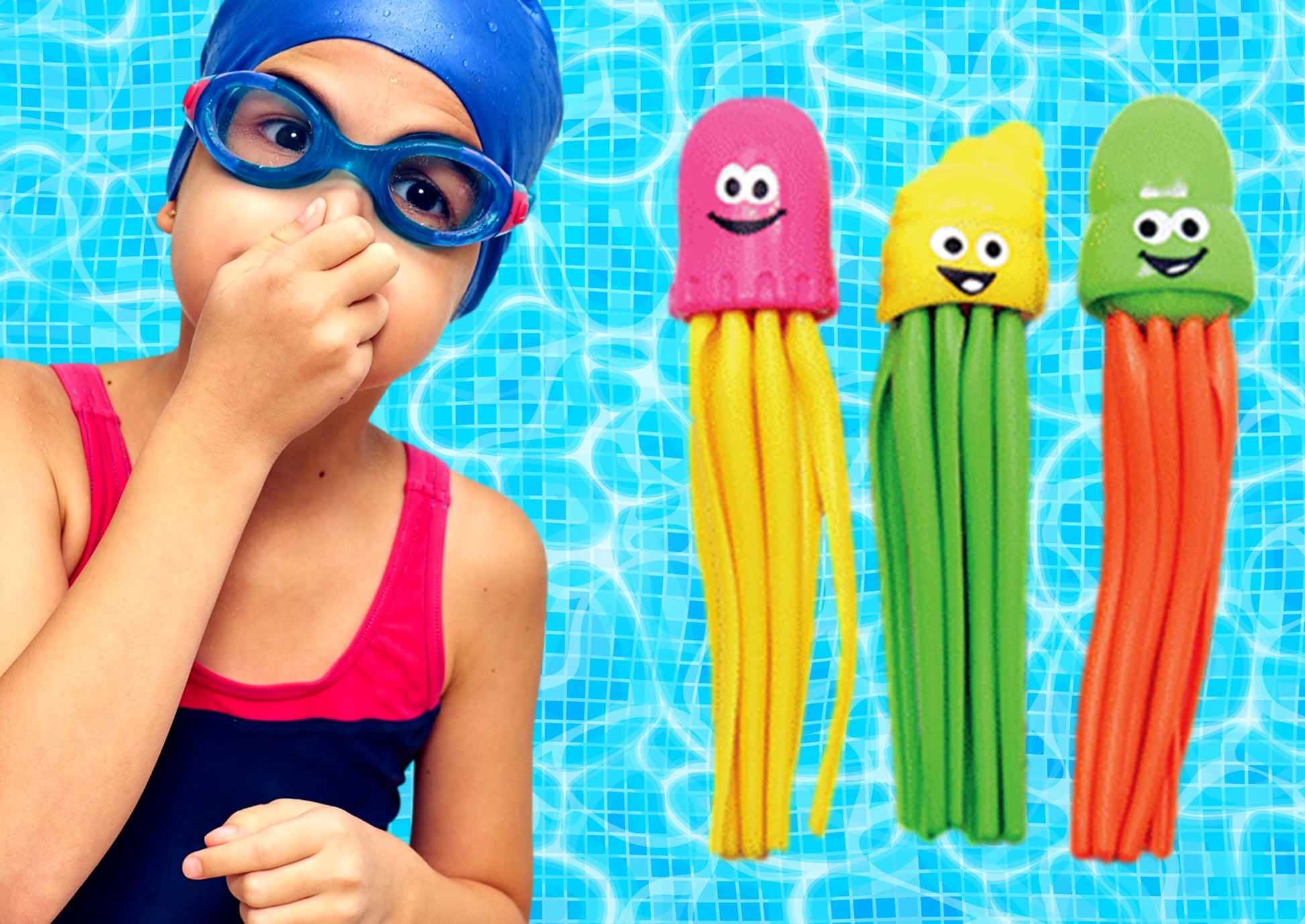 JA-RU Dive Fun Pool Buddies Diving Toy Set 887-1A