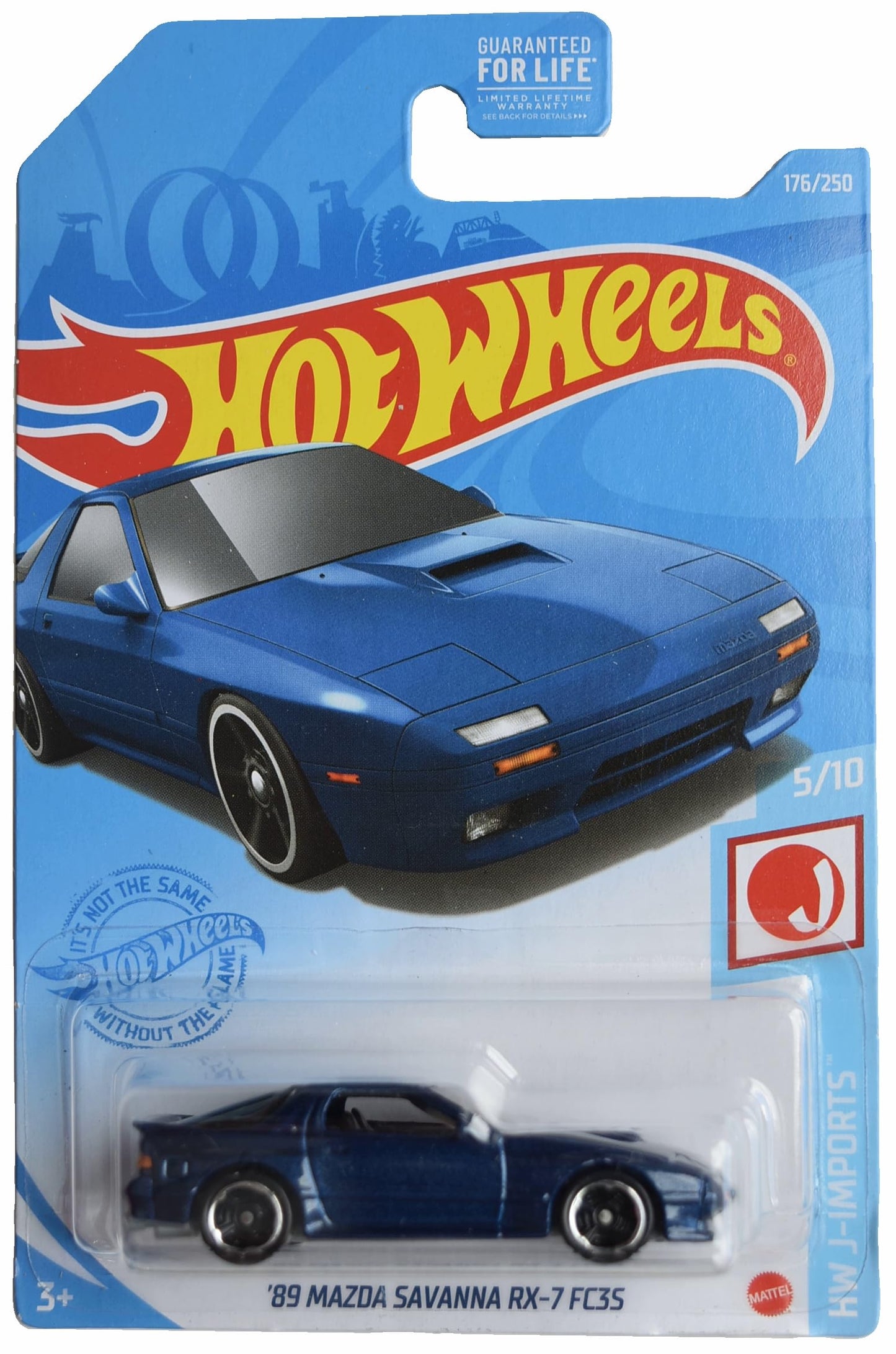 Hot Wheels '89 Mazda Savanna RX-7 FC3S, HW J-Imports 5/10 [Blue] 176/250