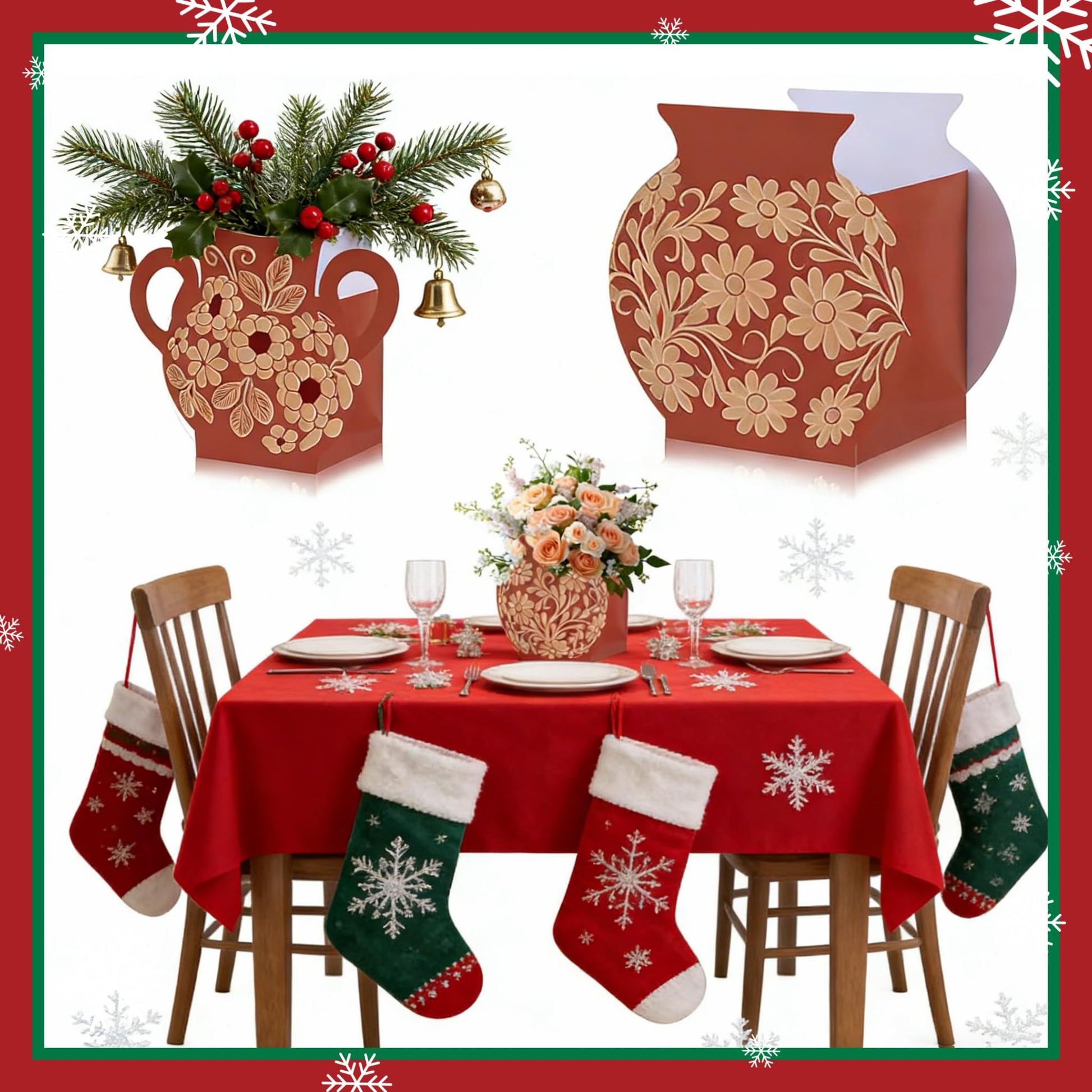 PCTOMU Cielito Lindo Party Decoration, Platos De Barro Mexicanos Paper Vase