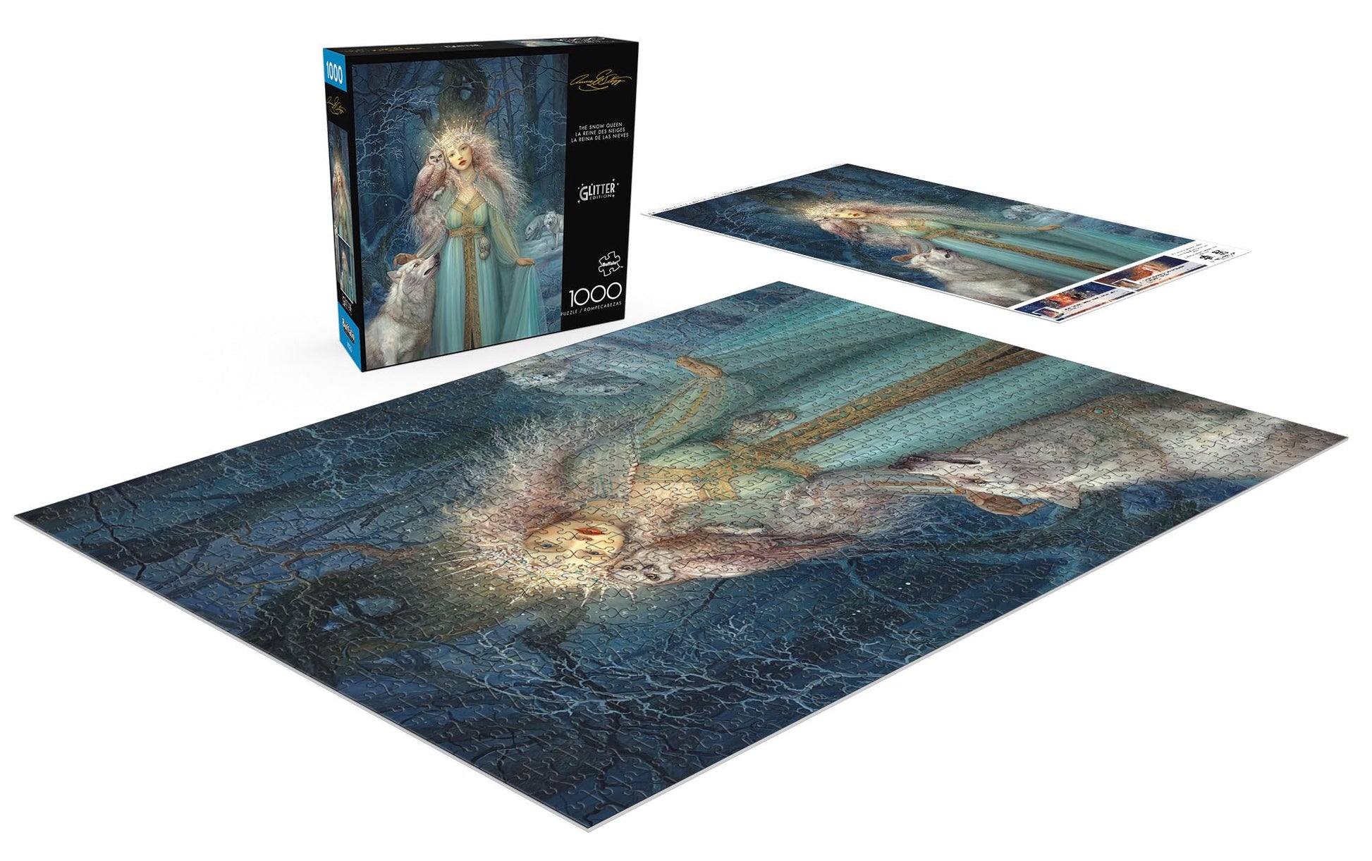 Buffalo Games - The Snow Queen - 1000 Piece Glitter Jigsaw Puzzle