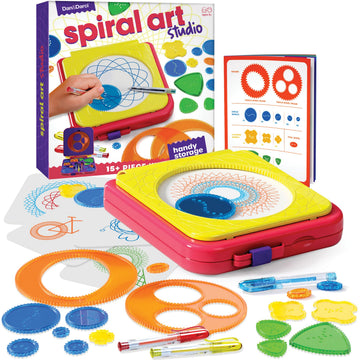 Dan&Darci Spiral Art Kit for Kids - Craft Set for Girls & Boys Ages 6-12 - Gifts for 6, 7, 8, 9, 10 Year Old Girl, Boy - Toys and Crafts Kits Gift