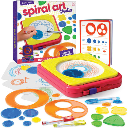 Dan&Darci Spiral Art Kit for Kids - Craft Set for Girls & Boys Ages 6-12 - Gifts for 6, 7, 8, 9, 10 Year Old Girl, Boy - Toys and Crafts Kits Gift
