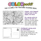 Colorpockit 4x6 Postcard Coloring Book Deck Pack Bundle with Artsy Animals and Seaside Scenes. Refills Complete Portable Coloring kit. Contains Two