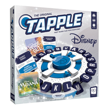 The Original TAPPLE Disney Edition, Fast-Paced Family Trivia Word Game, Choose a Disney-Themed Category & Race Against The Timer to be The Last