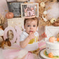 Little Pumpkin First Birthday Crown - Pumpkin Theme Birthday Decorations for Baby Girls, Floral Pumpkin 1st Birthday Crown, Birthday Tiara, Baby Girls