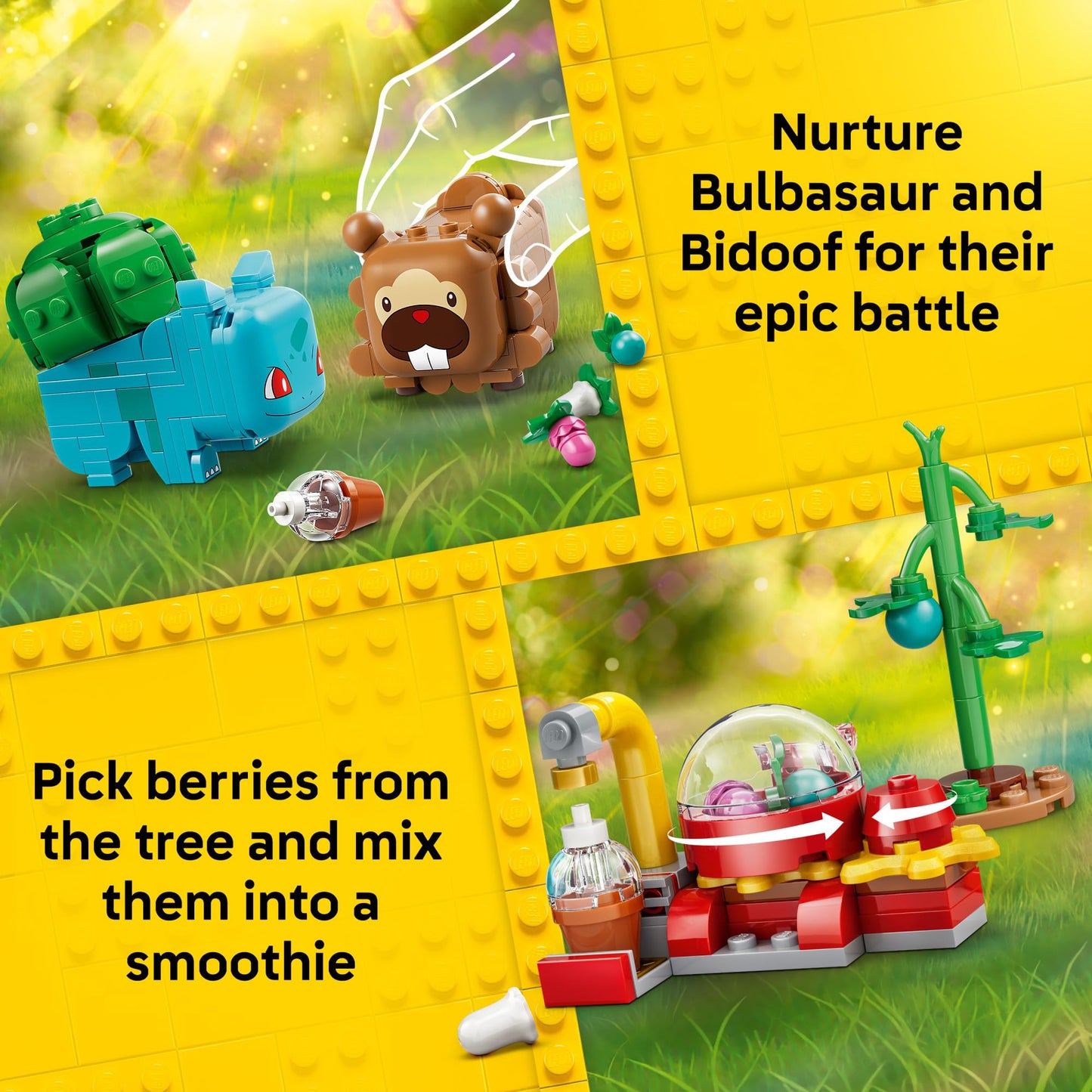 LEGO Pokémon SMART Play: Berry Bash with Bulbasaur and Bidoof 72155