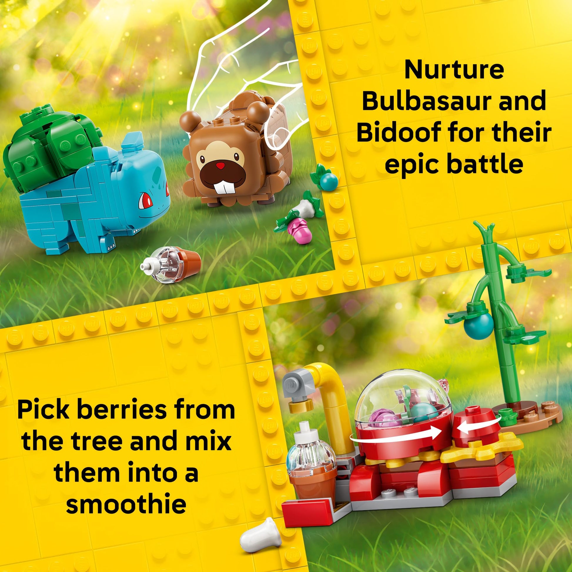 LEGO Pokémon SMART Play: Berry Bash with Bulbasaur and Bidoof 72155