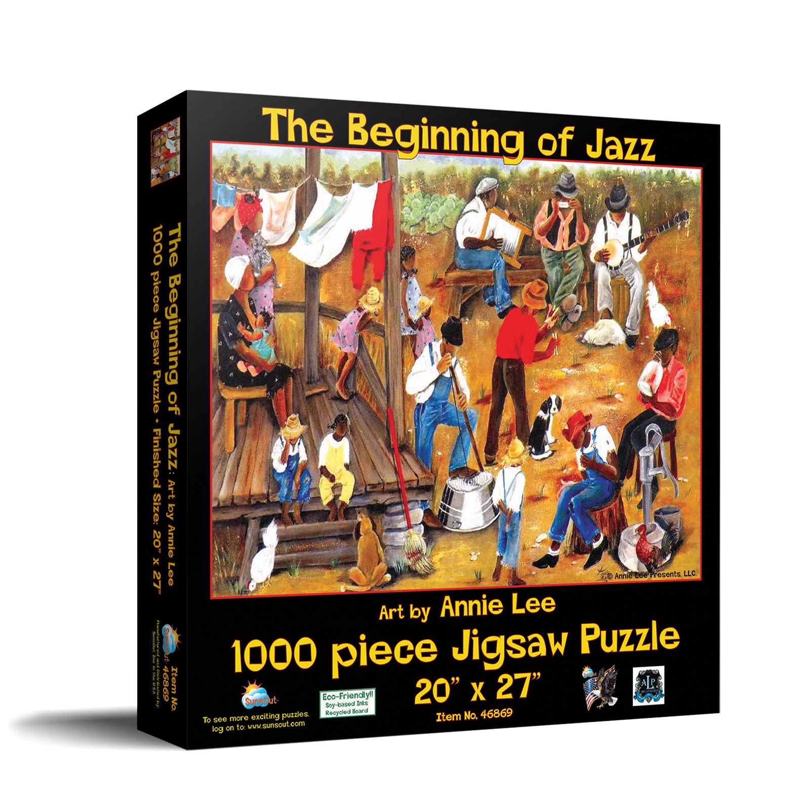 SUNSOUT INC - The Beginning of Jazz - 1000 pc Jigsaw Puzzle by Artist: Annie Lee - Finished Size 20" x 27" - MPN# 46846