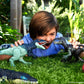 Mattel Jurassic World Wild Roar Dinosaur Toy with Sound & Attack Move, Eocarcharia Posable Action Figure Includes Digital Play, 11 inches Long