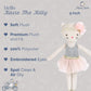 MON AMI Kacie The Kitty Ballerina Stuffed Doll - 9”, Soft Plush Animal Doll, Use as Toy or Room Decor, Great Gift for Kids of All Ages