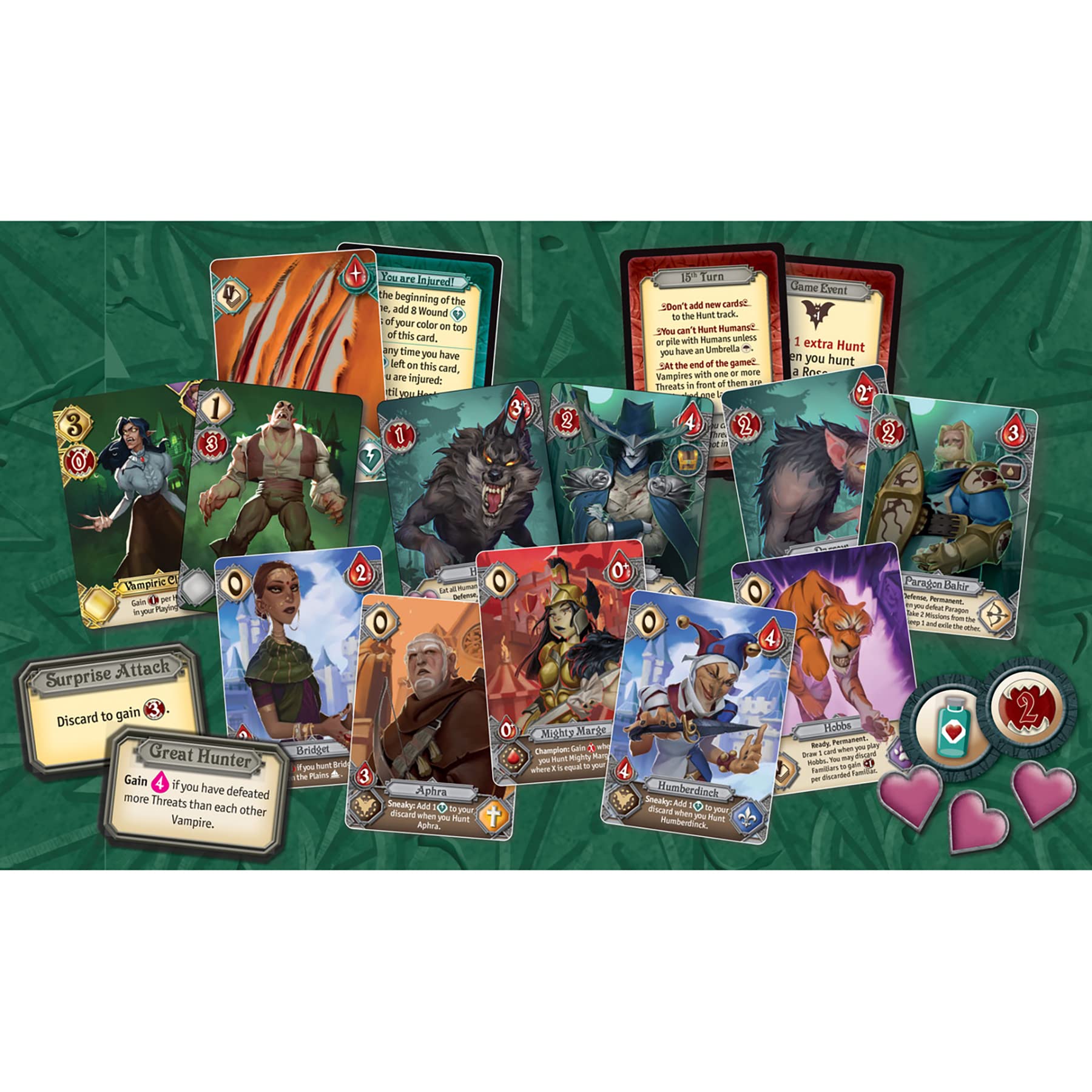 Renegade Game Studios The Hunger: High Stakes Expansion - Deck Building Game, Ages 12+, 2-6 Players, 60 Min