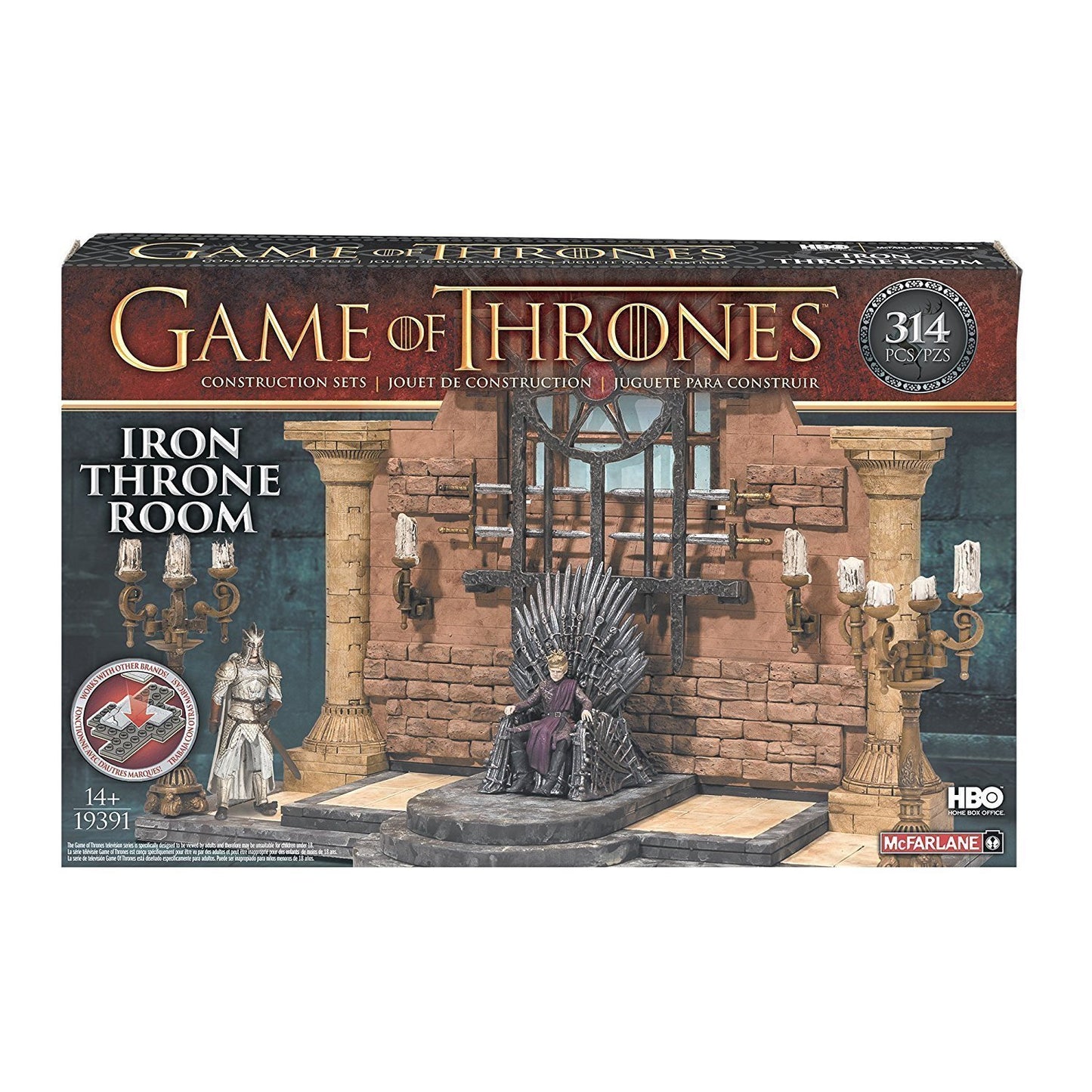 McFarlane Toys Game of Thrones Iron Throne Room Construction Set