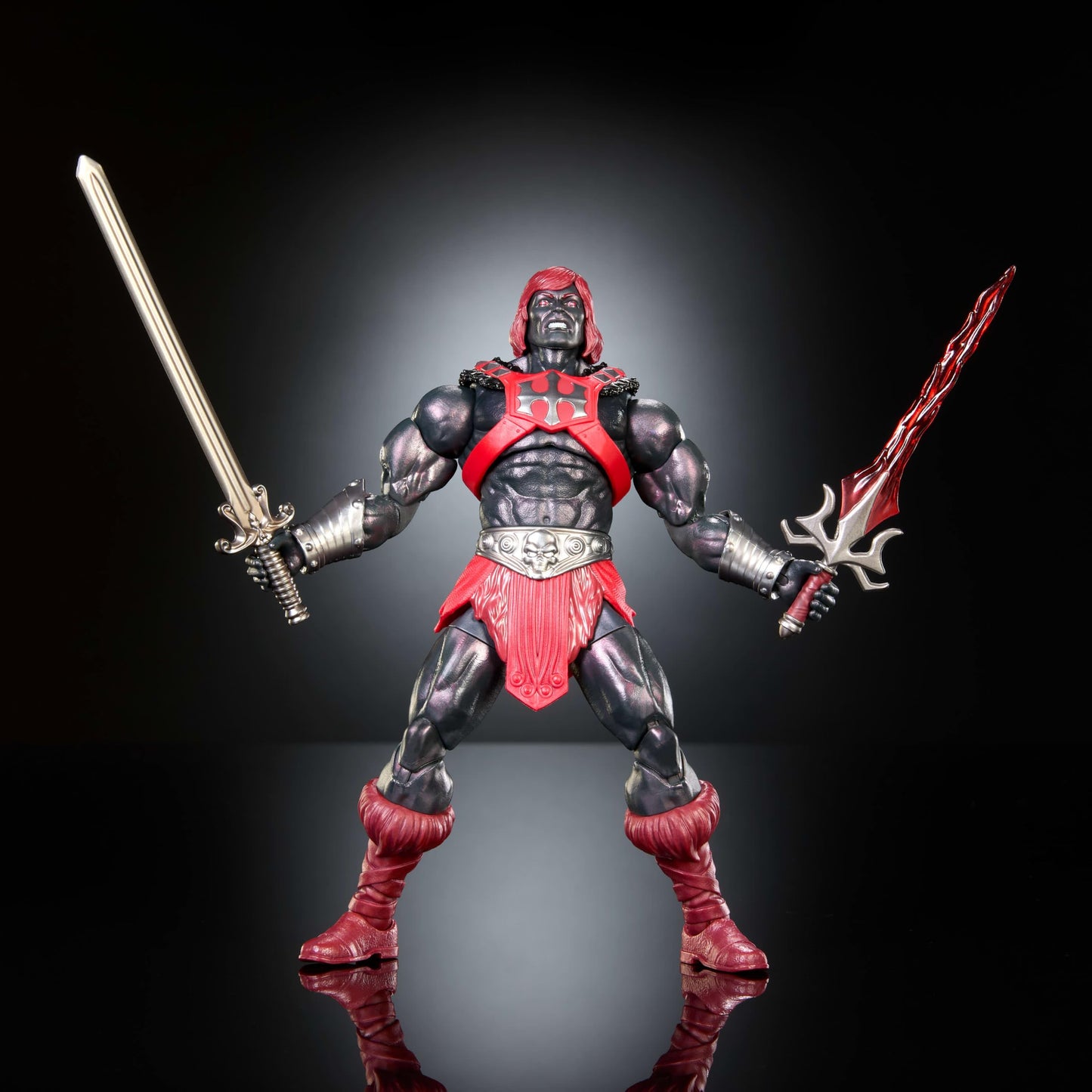 Masters of The Universe Masterverse Action Figure Anti-Eternia He-Man, 7 Inch Motu Toy, 30 Points Articulation, Removable Armor & Weapon Accessories