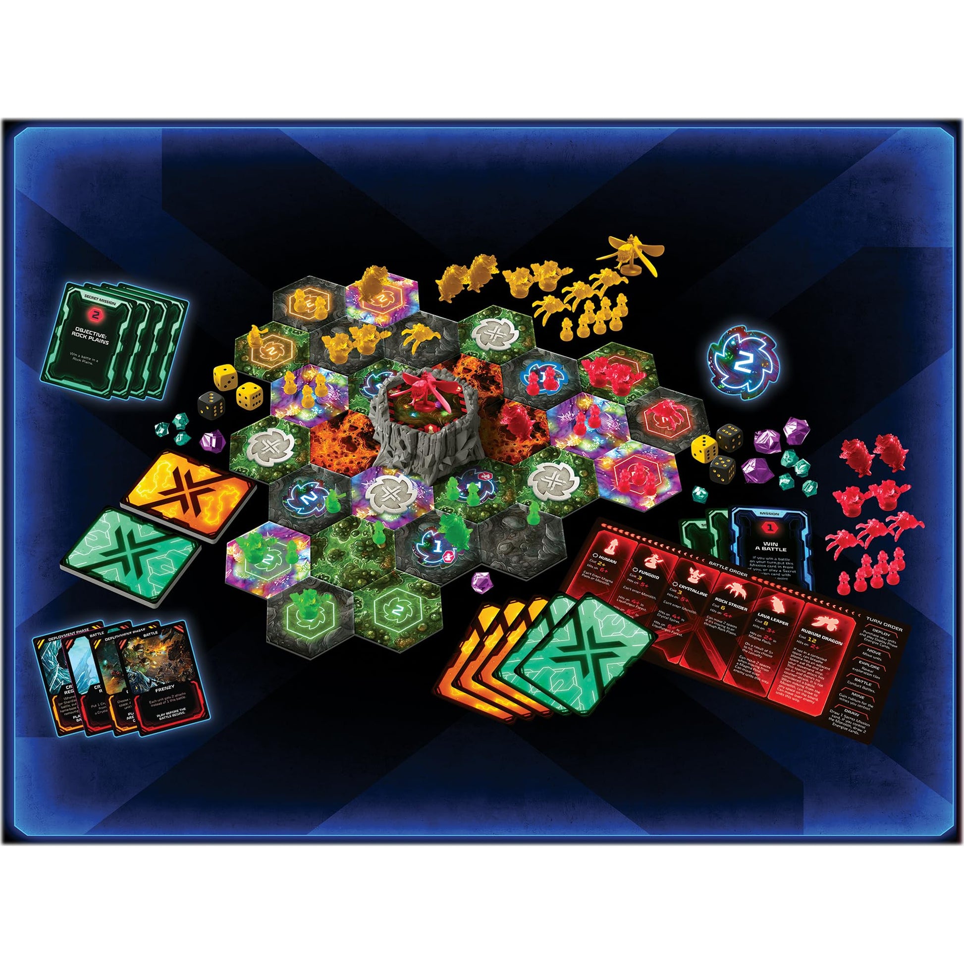 Renegade Game Studios Nexus Ops Strategy Board Game with Alien Miniatures & Secret Missions for 2-4 Players