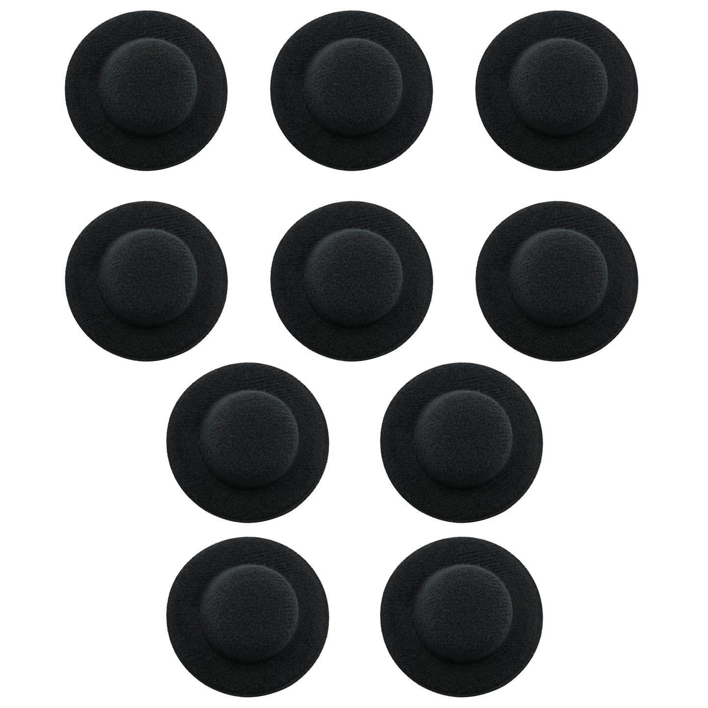 YHXiXi Handmade Small Wide Brim Doll Fedoras: 10pcs Felt Panama Hats with Flat Tops