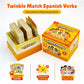 Spedemy Twinkle Match Spanish Card Game - 100 Vocabulary Matching Cards, Bilingual Games, Spanish Board Game for Kids, Beginners, Families, Homeschool