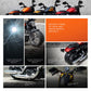 MING YING 66 Mini Toy Motorcycle - Pull Back Toy Cars with Sound and Light Toy,Toy Motorcycles for Toddlers,Motorcycle Toys for Boys Age 3-9 (Orange)