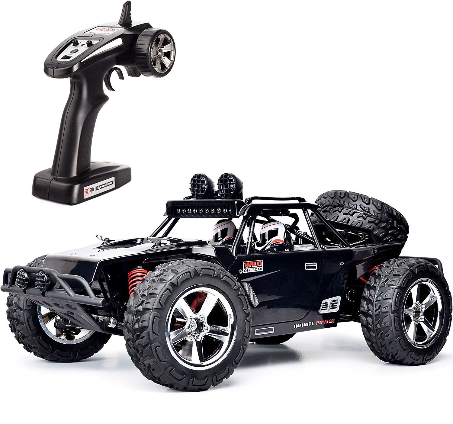 FMTStore 1:12 Scale RC CAR Desert Buggy High Speed 30MPH+ 4x4 Fast Race Cars RTR Racing 4WD Electric Power 2.4GHz Radio Remote Control Off Road Truck