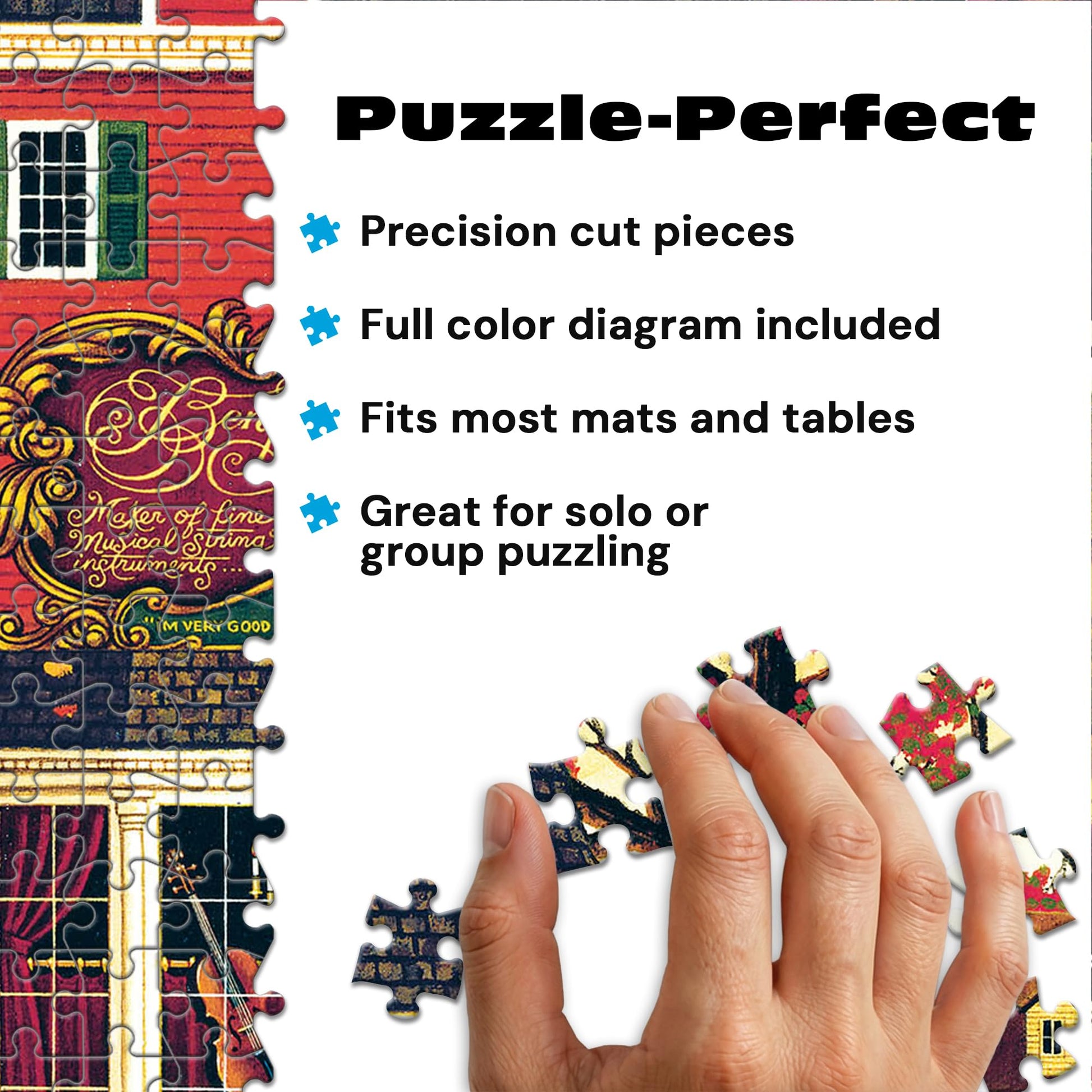 Buffalo Games - Charles Wysocki Benjamin's Music Store - 500 Piece Puzzle