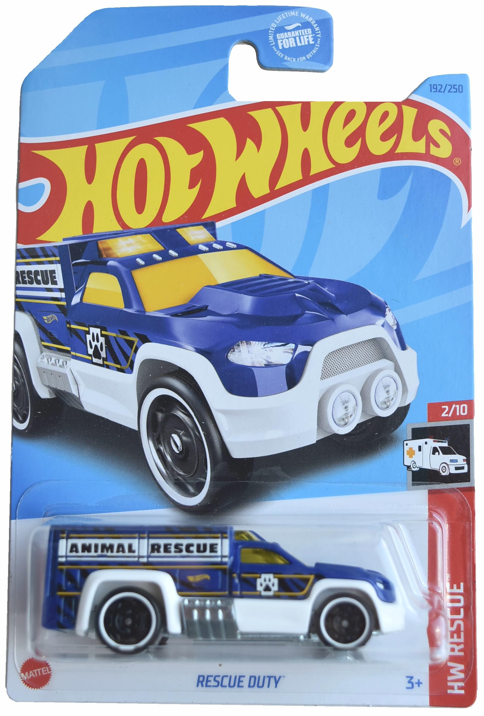 Hot Wheels Rescue Duty, HW Rescue 2/10 [Blue] 192/250