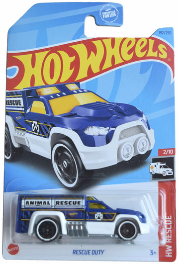 Hot Wheels Rescue Duty, HW Rescue 2/10 [Blue] 192/250