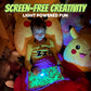 GlowBoard Light Drawing Pad by Bolderglow - Double-Sided Glow-in-the-Dark Board | Reusable Light Pen Art Board with No Mess or Cleanup