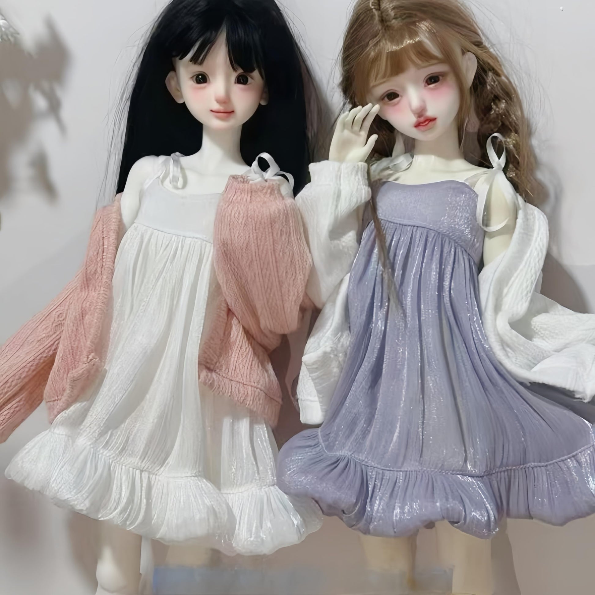 QGYDYH BJD Doll Clothes Handmade Fashions Clothes Suitable Cardigan Dress for 1/4 BJD Dolls (E)