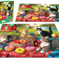 300 Piece Puzzles for Adults - Jigsaw Puzzles for Kids Seniors - Picnic Kittens and Donut