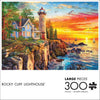 Buffalo Games - Rocky Cliff Lighthouse - 300 Large Piece Puzzle for Adults