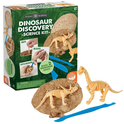 MindWare Dino Egg Dig Kit, Make 2 Giant Eggs