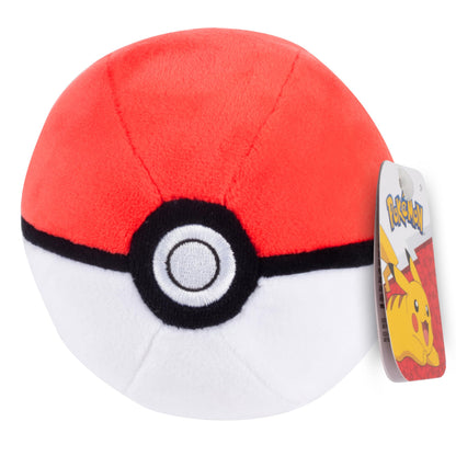 Pokémon 5" Poke Ball Plush - Officially Licensed - Generation 1 Pokeball - Soft Stuffed Toy with Weighted Bottom - Gift for Kids, Boys, Girls - 2+