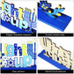 4 Pieces Hanukkah Party Decorations Wooden Chanukah Party Supplies Hanukkah Centerpieces Table Decorations for Home Holiday