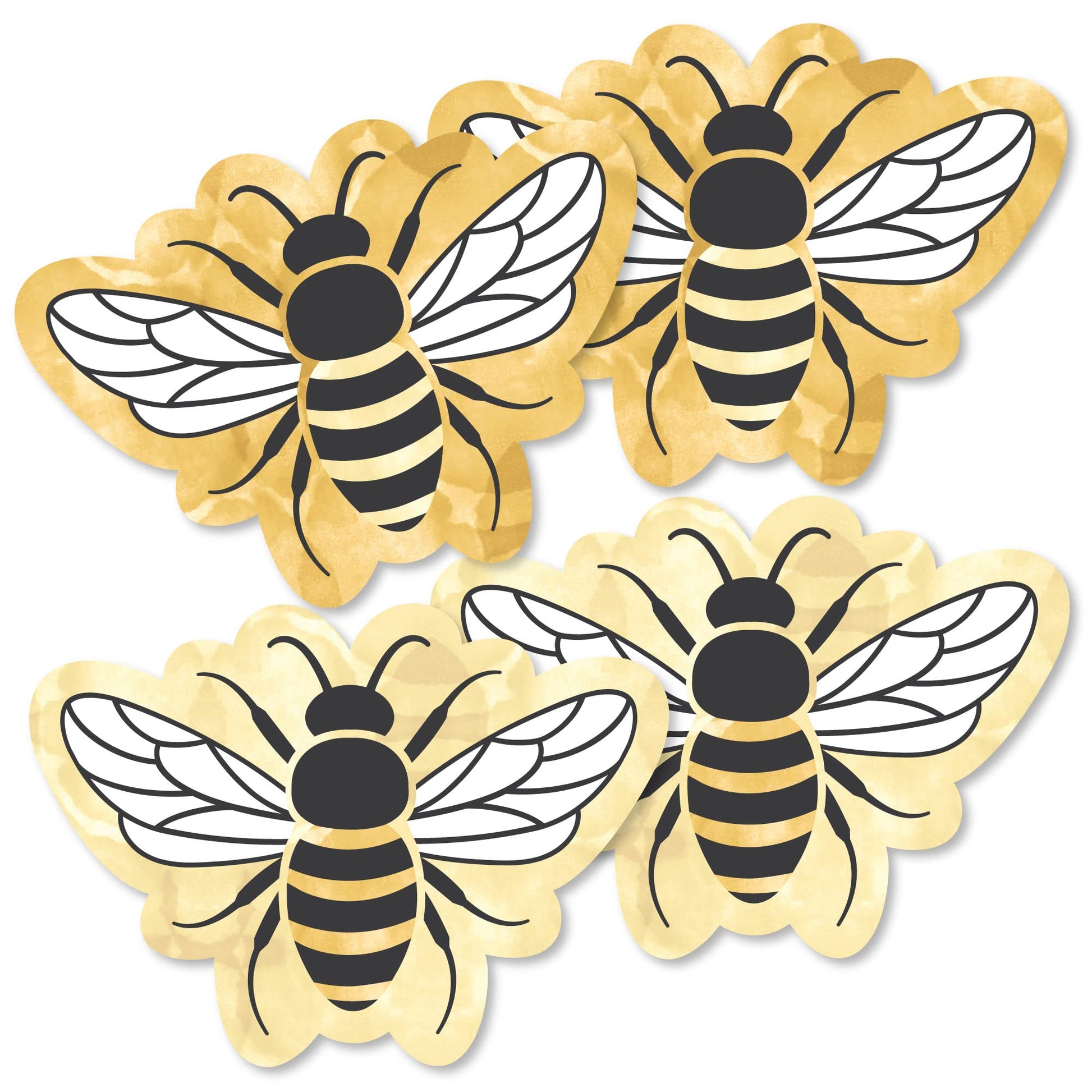 Big Dot of Happiness Little Bumblebee - Decorations DIY Bee Baby Shower or Birthday Party Essentials - Set of 20