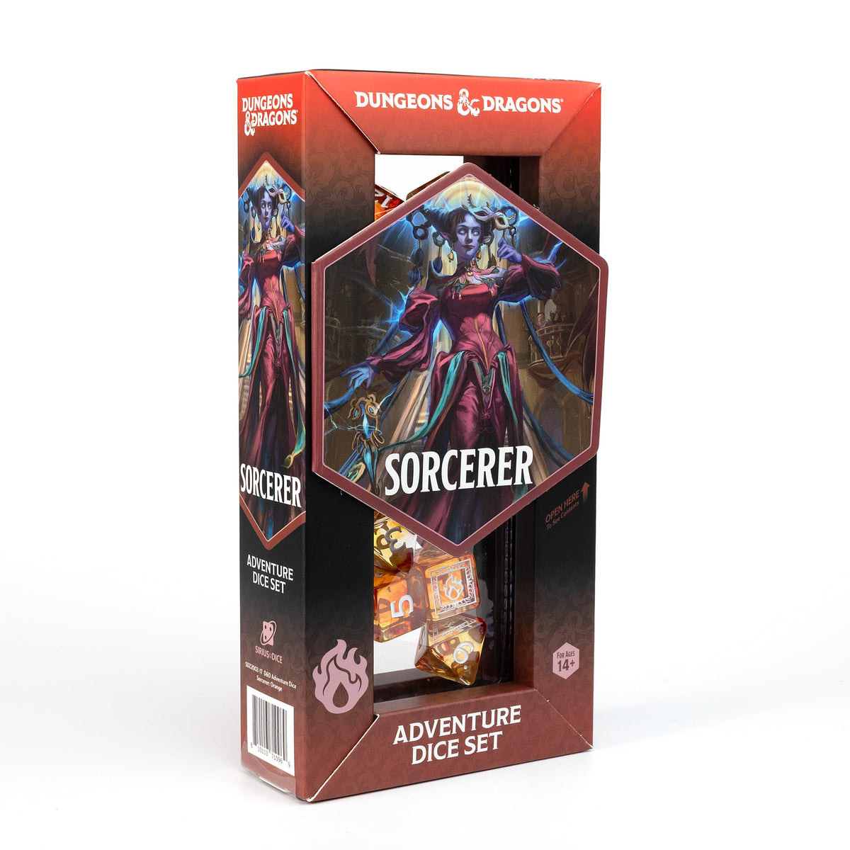 D&D Adventure Dice (Sorcerer Class: Orange)