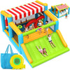 Whubefy 15-in-1 Bounce House with Large Slide and Ball Pit/Water Pool for Kids 3-12, 16.1' x 11.5 'x 8' Giant Inflatable Bouncy Castle with Sun Shade