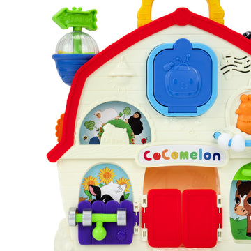 CoComelon JJ’s Musical Barn Playset - 9-inch On-The-Go Barn - JJ Figure - 8 Sensory Features - 3 Song Clips - Toys for Toddlers and Preschoolers