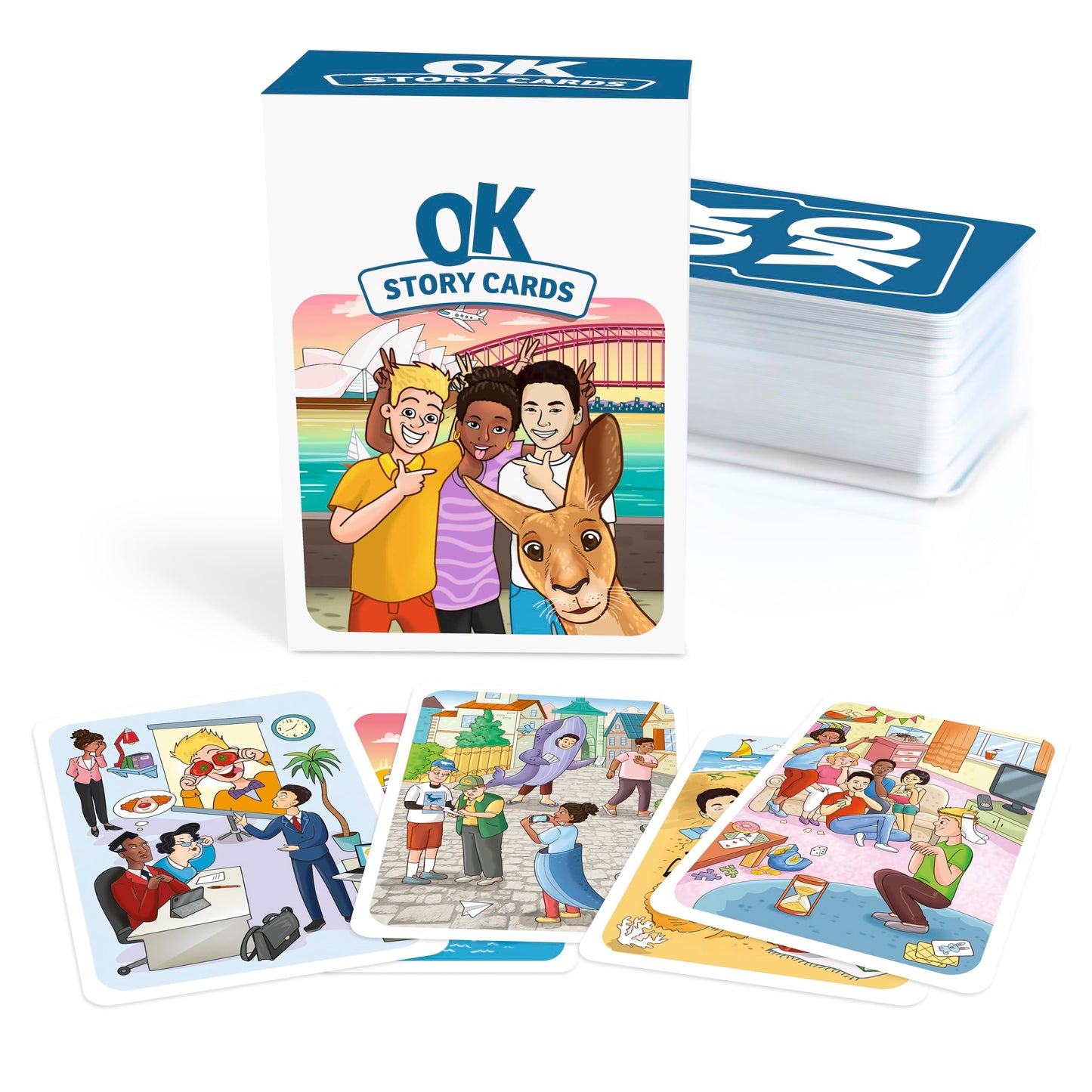 Creative Storytelling Cards for Kids & Classrooms - 100 Illustrated Prompt Cards for Language Learning, ESL & Speech Therapy