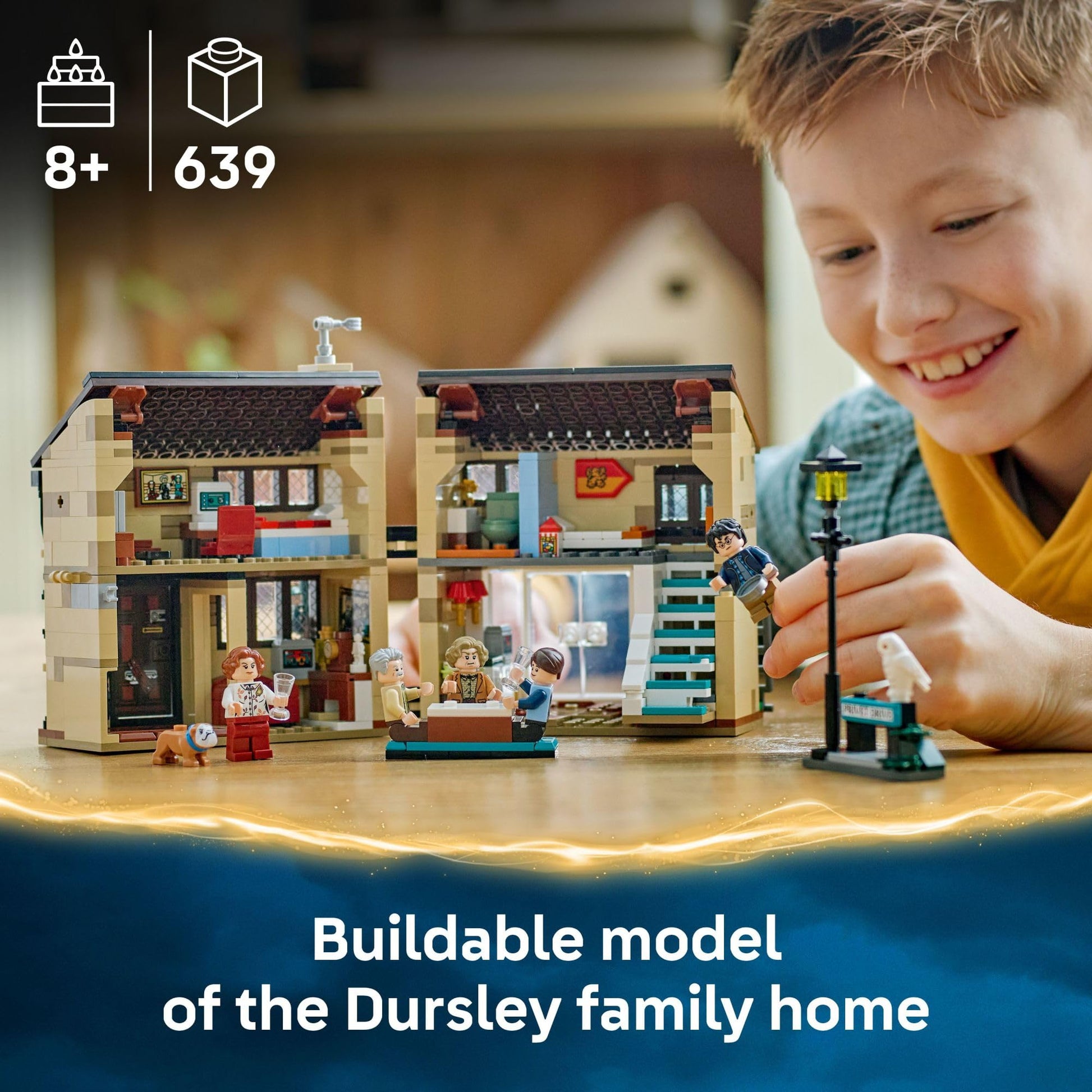 LEGO Harry Potter Privet Drive: Aunt Marge’s Visit Kids Toy - Buildable Book Nook and Room Decor for Boys and Girls, Ages 8+ - Collectible Harry