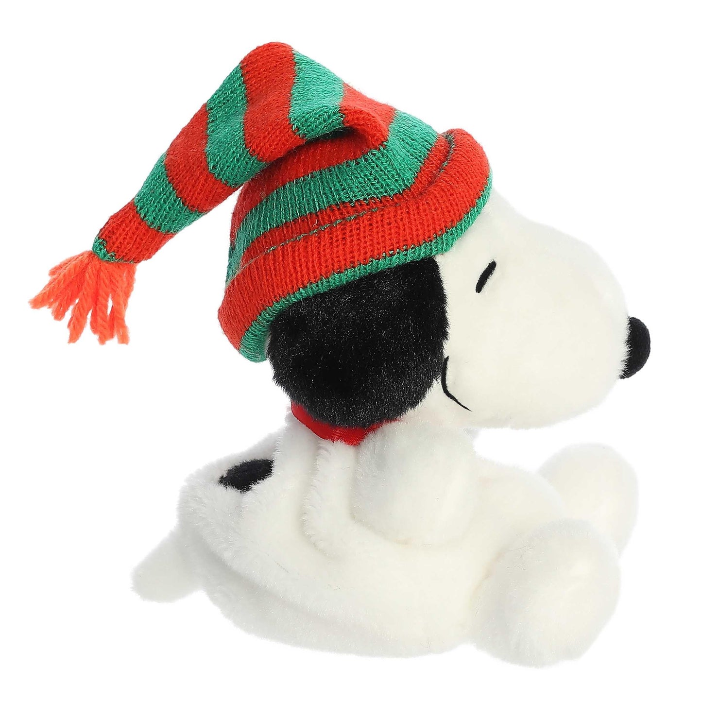 Aurora® Festive Peanuts® Palm Pals™ Snoopy Beanie Stuffed Animal - Officially Licensed Toys for All Snoopy Fans - Nostalgic Gift for Adults