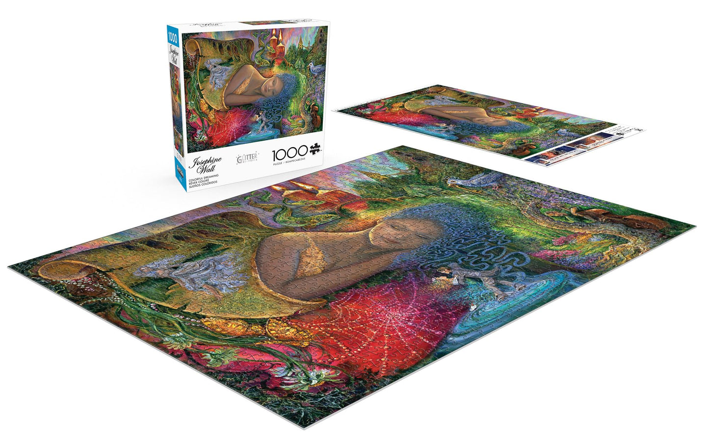 Buffalo Games - Colorful Dreaming - 1000 Piece Glitter Jigsaw Puzzle